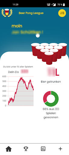 Android application Beer Pong League screenshort