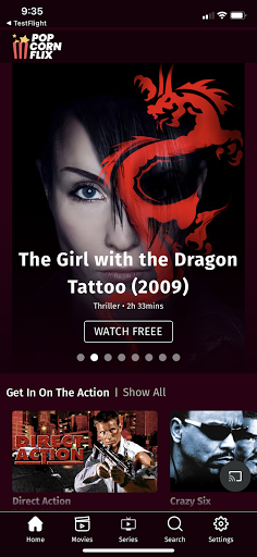 Screenshot of Popcornflix™ – Movies & TV