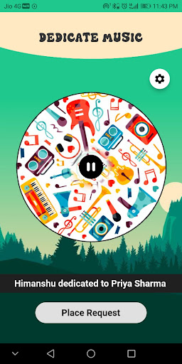 Android application Dedicate Music screenshort