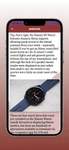 Xiaomi Mi Watch Guide