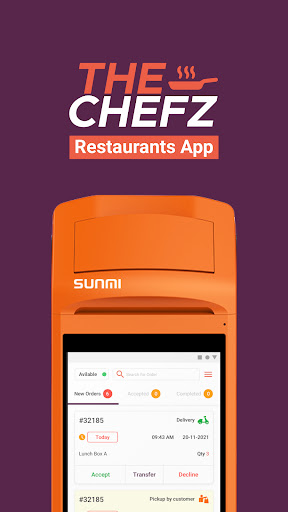 Android application Chefz Restaurant screenshort