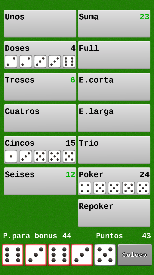 #4. Juego de dados (Android) Podle: Jesús Merino