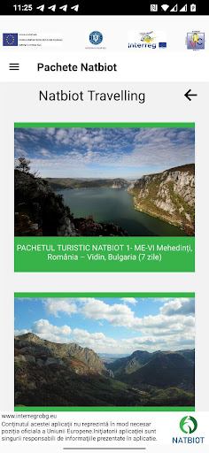 Android application Natbiot Travelling screenshort