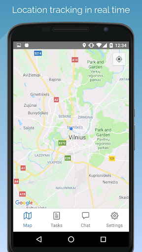 Android application Real Time Phone GPS Tracker screenshort