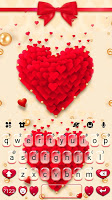 screenshot of Red Valentine Hearts Theme