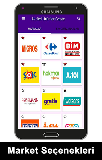 Android application Aktüel Ürünler Cepte screenshort