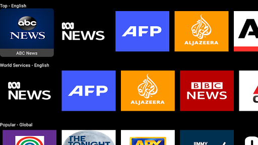 News Channels Screen 2