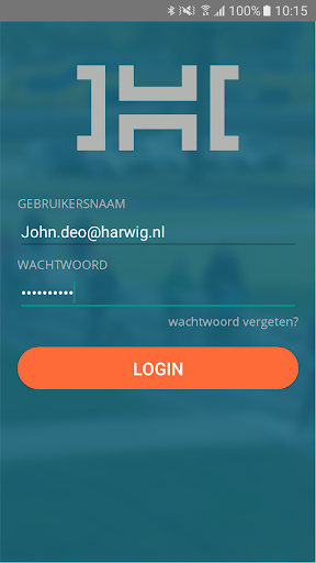 Android application Mijn Harwig screenshort