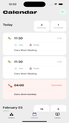 Clara Mobile Screen 2