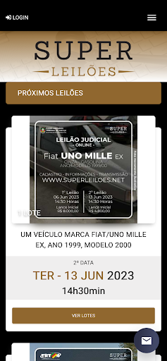Super Leilões Screen 2
