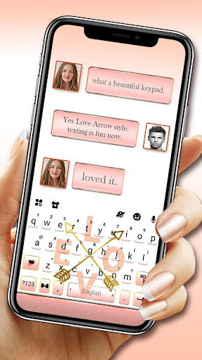 Android application Golden Love Arrow Keyboard The screenshort