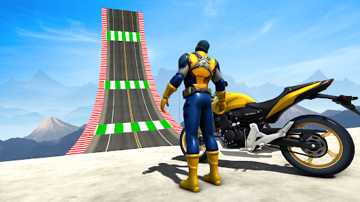 Super hero gt Stunt Biker Race apkdebit screenshots 1