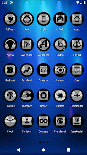 Oreo Silver Icon Pack Screen 2