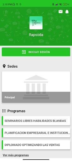 Android application Rapsoda screenshort