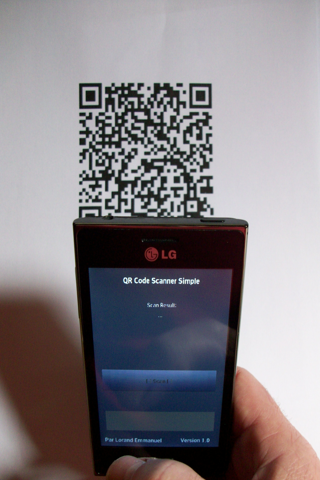 QR Code Scanner Simple Screen 2