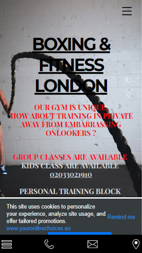 BOXING FITNESS LONDON Screenshot 1 - AppWisp.com