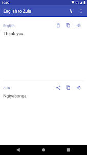 Zulu to English Translator
