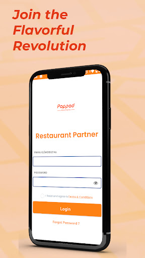 Android application Merchant Partner - Pappad screenshort