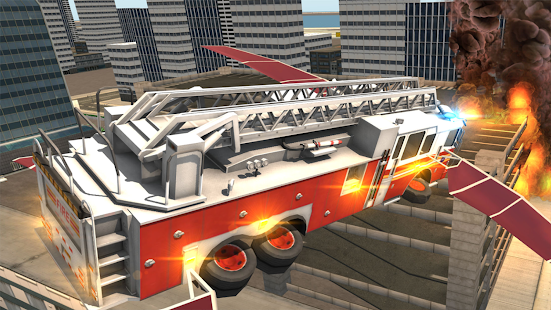 Fire Truck Flying Car 1.19 APK screenshots 6