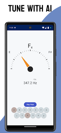 Chromatic Tuner and Tone Maker Screen 3