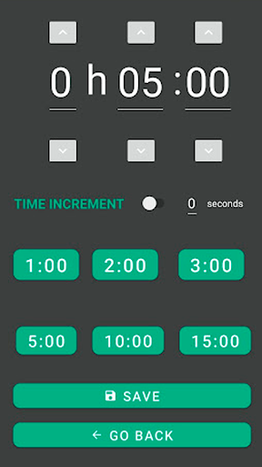 Android application Chess Timer screenshort