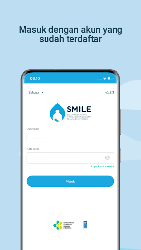 Android application SMILE Indonesia screenshort