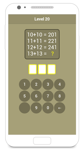 Screenshot of Numbers quiz