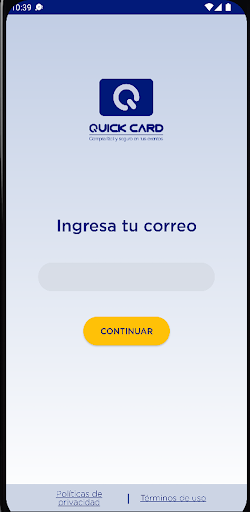 Android application Quick Cards Terminal screenshort