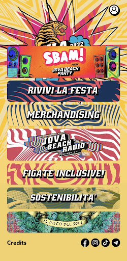 Android application Jova Beach screenshort