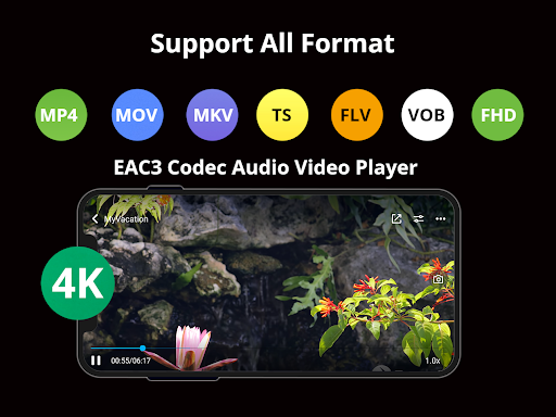 Android application EAC3 Codec Video Player screenshort