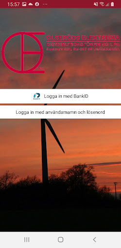 Android application Olseröds Elektriska DF screenshort