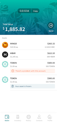 Mingo Wallet Screen 2