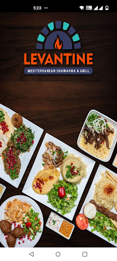 Android application Levantine Restaurant screenshort