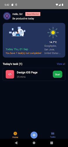 Android application EazyTasks screenshort