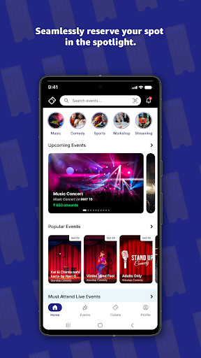 Android application Ticketezee screenshort