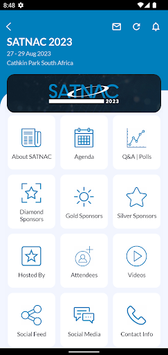 Android application SATNAC 2023 screenshort