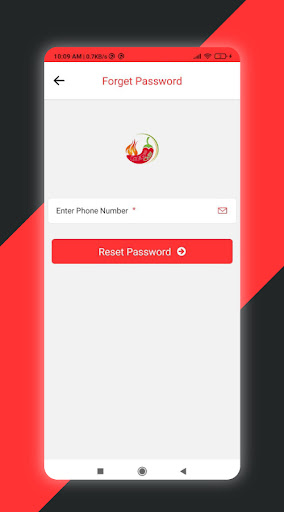 RedChilli Food Ordering App Screen 3