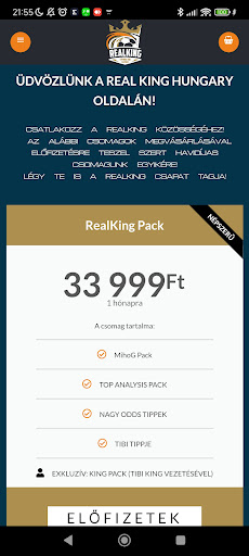 Android application RealKing screenshort