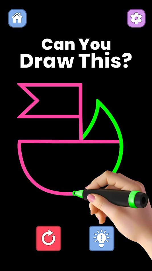 #4. Single Line Draw Puzzle Games (Android) Oleh: HyperOn Studios