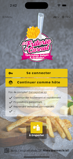 Android application La Friterie du Carnot screenshort