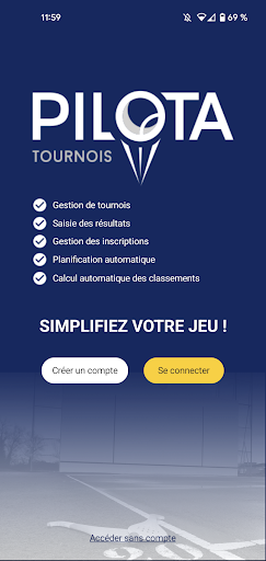 Android application PILOTA screenshort