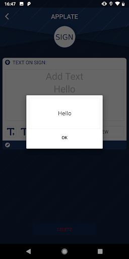 APPLATE Screen 3
