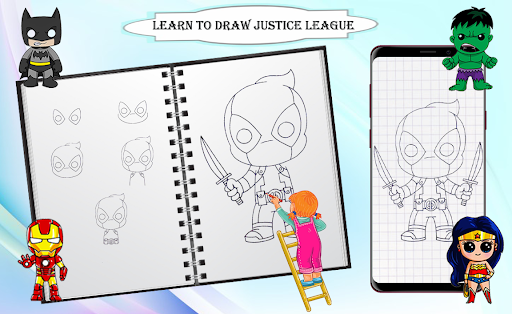 How to draw Justice League