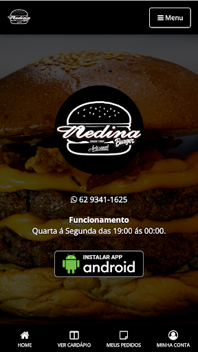 Android application Nedina Burguer screenshort