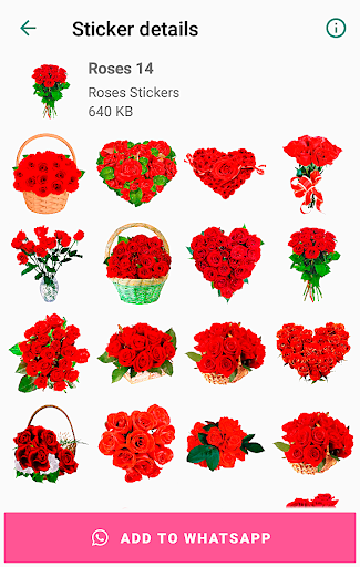 Roses ? Flowers Stickers ????? WastickerApps