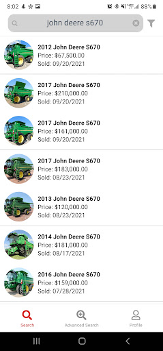 Steffes Price Guide Screenshot