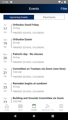 Pingree School Screen 3