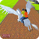 Download Flying Horse Taxi Driving: Unicorn Cab Dr Install Latest APK downloader