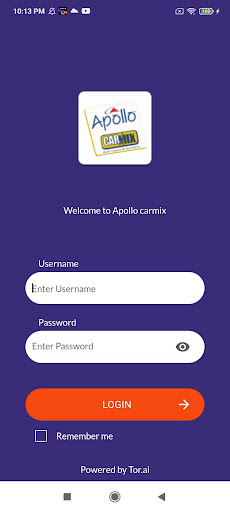 Android application Apollo Carmix System screenshort