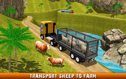 Caminhão de animais de fazenda
